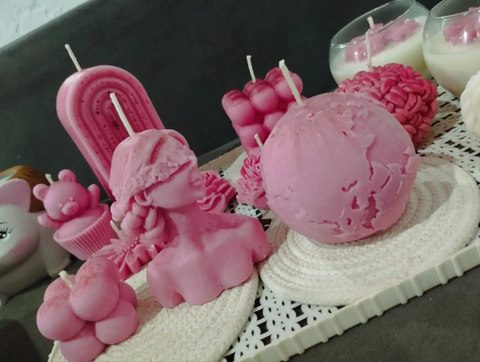 Vela Decorativa Artesanal